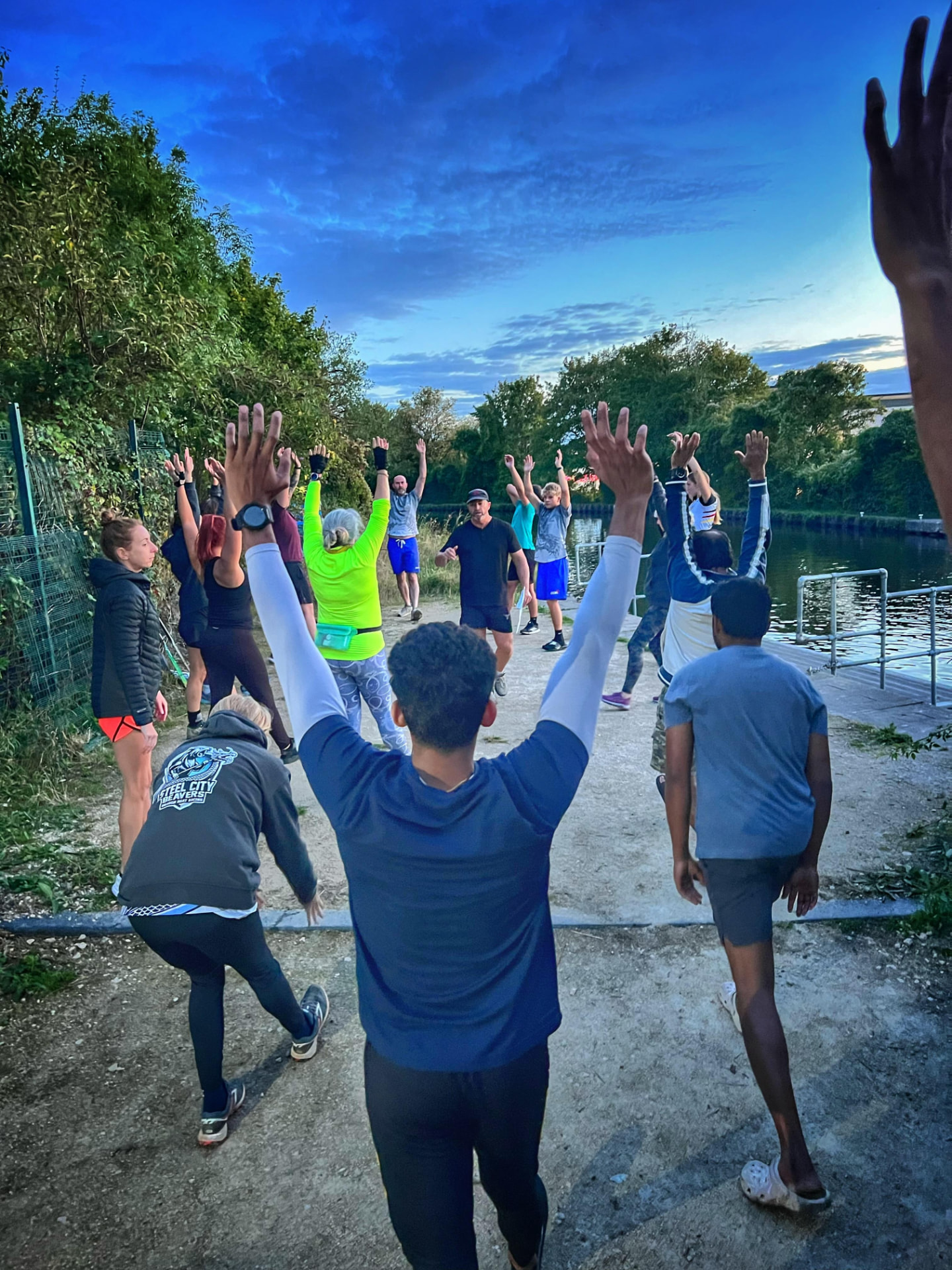 Steel City Beavers preparing together for training
